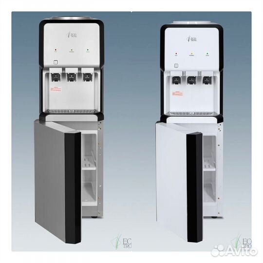 Кулер для воды с тремя краниками