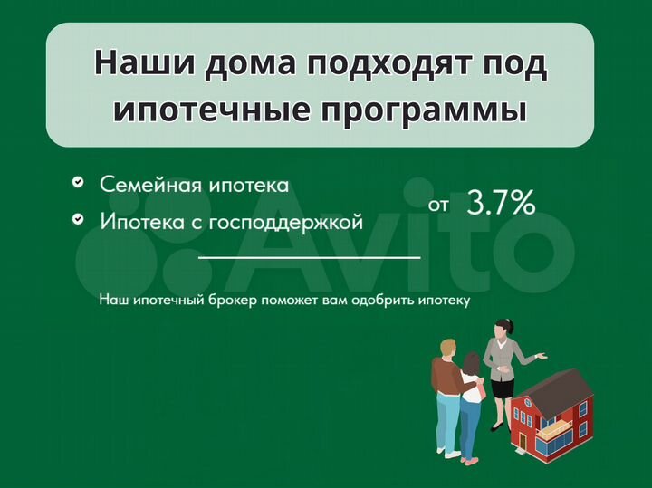 Дом 96 м² на участке 6,1 сот.