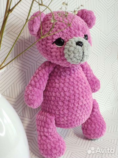 Вязаный Мишка ручной работы