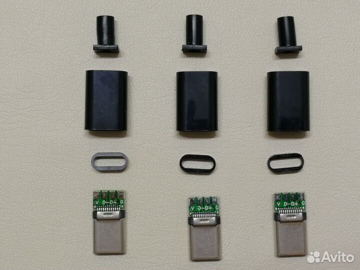 Разъемы USB A, type С и micro usb для пайки