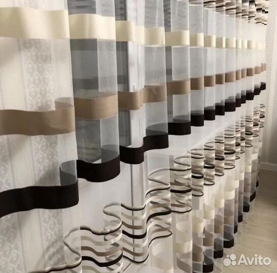 Тюль готовый 3/4/5м