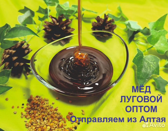 Натуральный мед 2023 г (оптом)