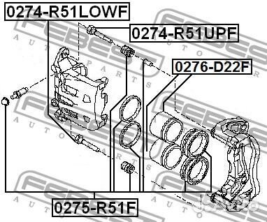 Ремкомплект суппорта тормозного переднего