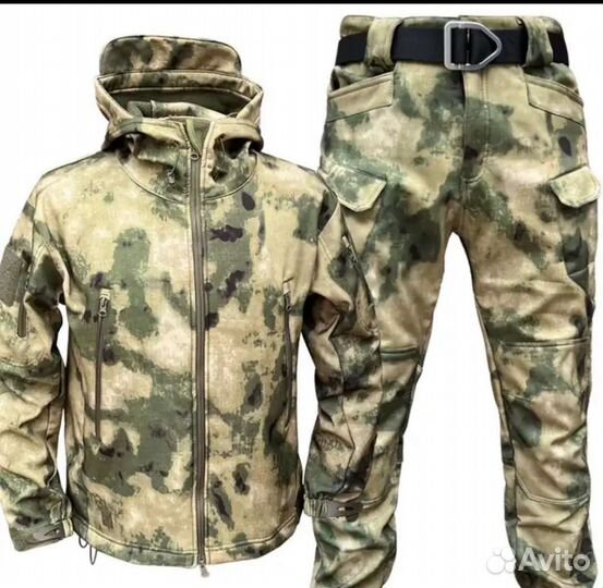 Тактический костюм softshell на флисе