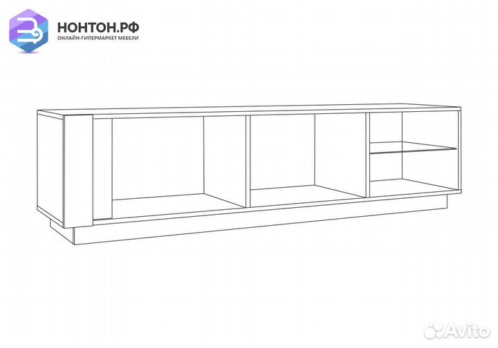 Тумба Арчи 10.86 дуб крафт золотой / камень темный