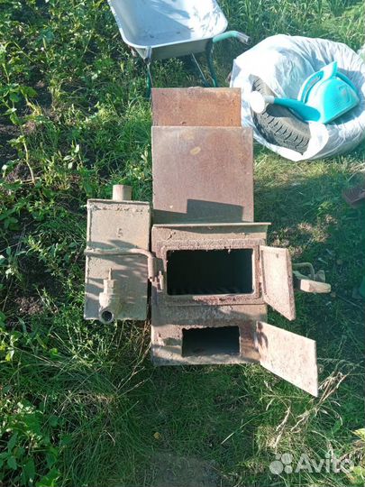 Печь для бани с баком