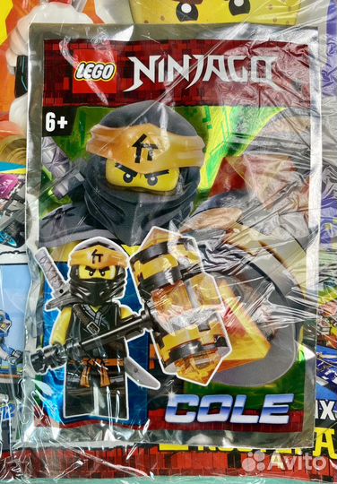 Журнал lego ninjago Cole c кибер-молотом