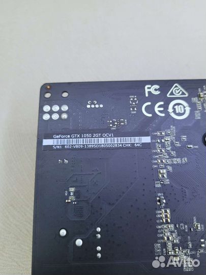 Видеокарта MSI GTX 1050 OCV1 2g