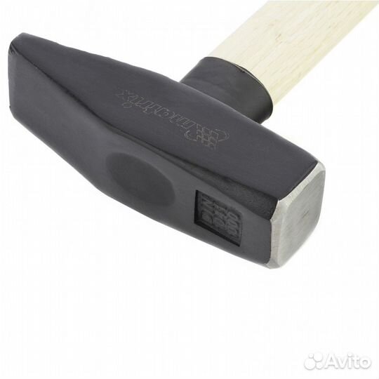 Молоток слесарный, 1000 г, квадратный боек, деревя