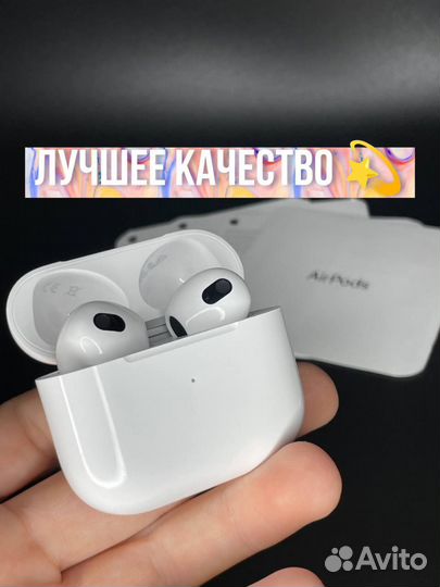 Airpods 3 premium качество чип airoxa