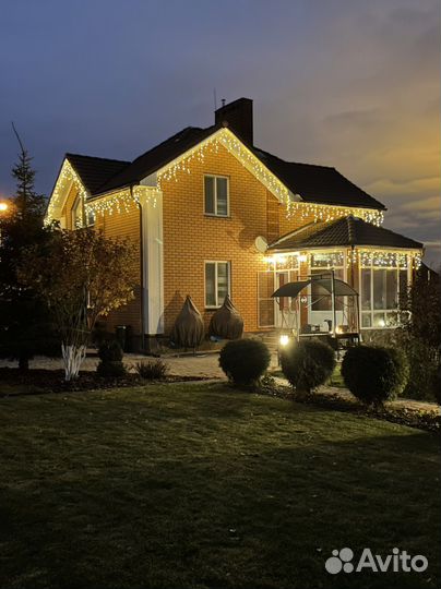 Уличные Гирлянды Бахрома profi крупный светодиод