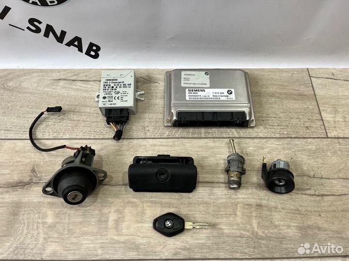 Комплект эбу+EWS+ключ и личинки Bmw e39 М54б25