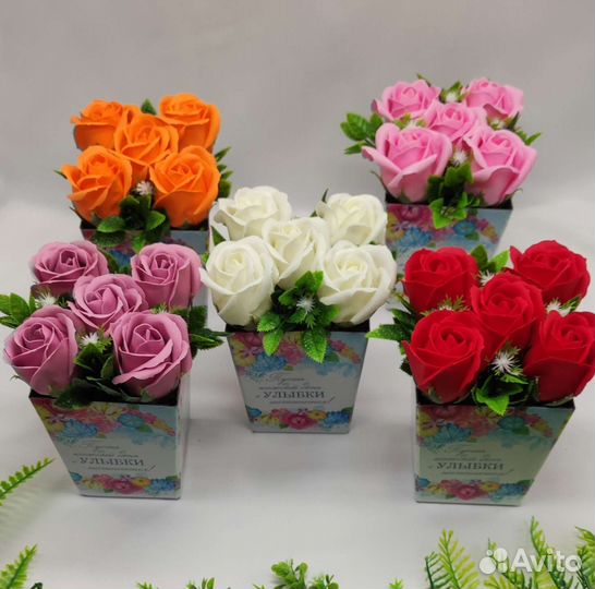 Мыльные розы букет