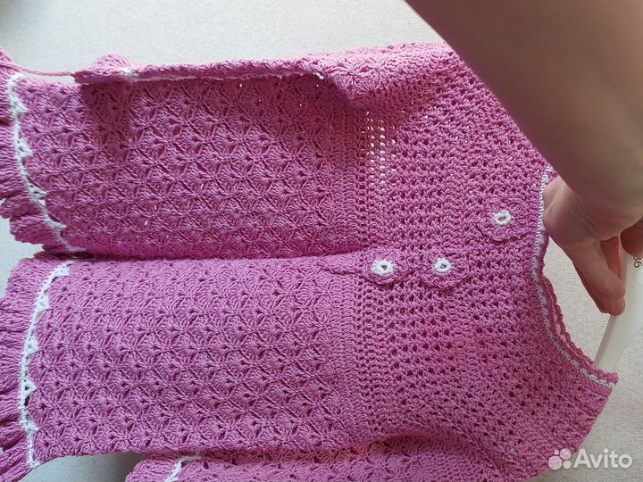 Вязаное платье на девочку