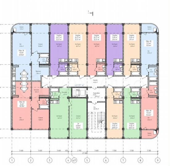 Апартаменты-студия, 32,4 м², 8/8 эт.