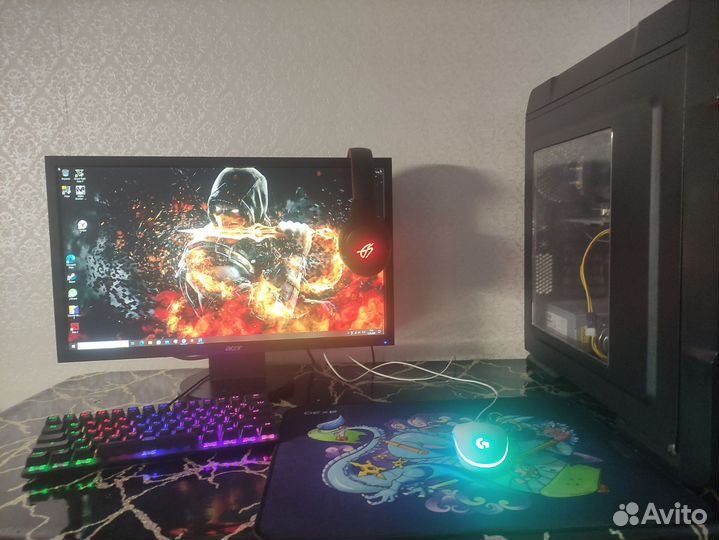 Игровой компьютер в сборе
