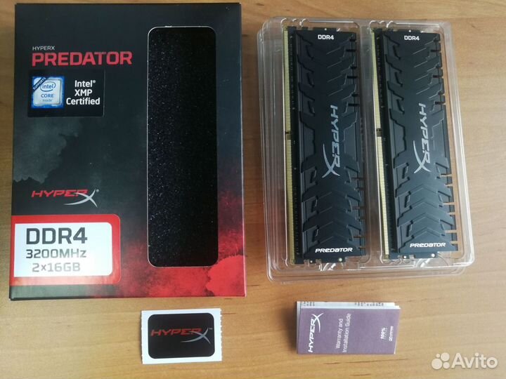 Kingston HyperX Predator (HX432C16PB3K2/32) 32 гб
