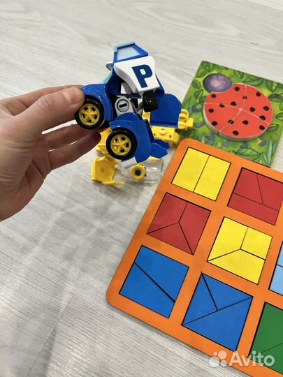 Пазл квадраты никитина поли робокар арбузик