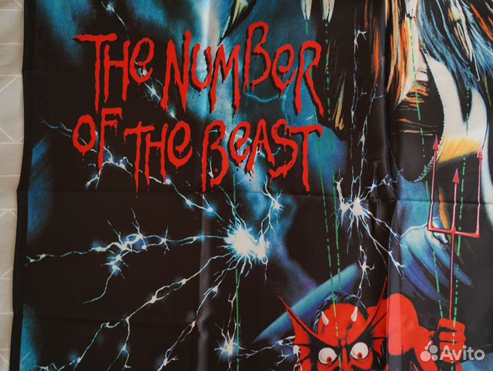 Флаг постер Iron Maiden - The number of the beast