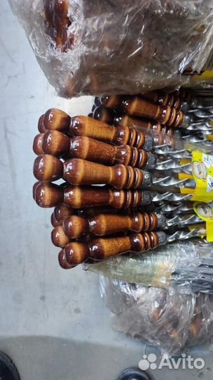 Шампуры с деревянной ручкой 50см