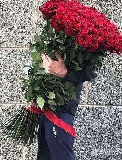 Высокие розы 150 160 170 180 190см доставка Москва