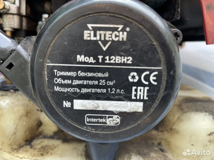 Бензокоса тример elitech