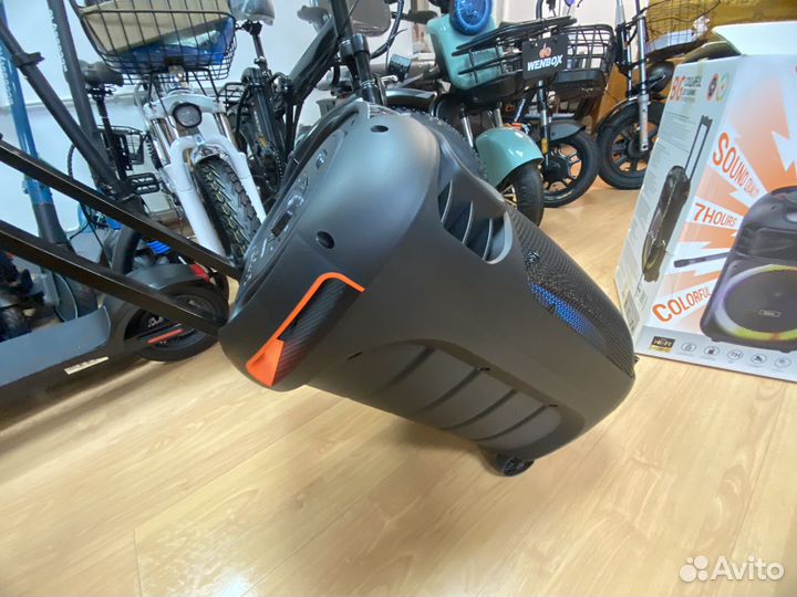 Мощная Беспроводная колонка Hoco 60W. Караоке+Басы