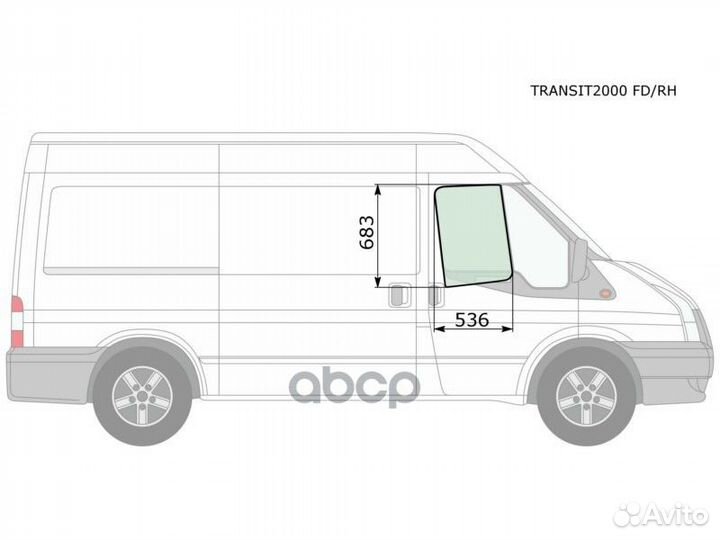 Стекло боковое опускное (Спереди/ Справа/ Цвет