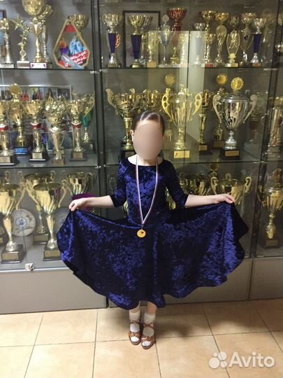 Платье для спортивных бальные танцы, боди+ юбка