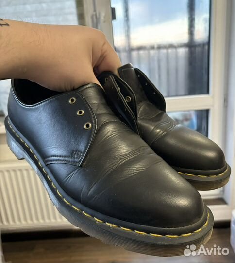 Dr. Martens 14046 black vegan oxford lace up shoes