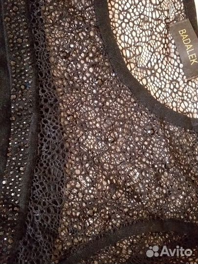 Кофта чёрная со стразами