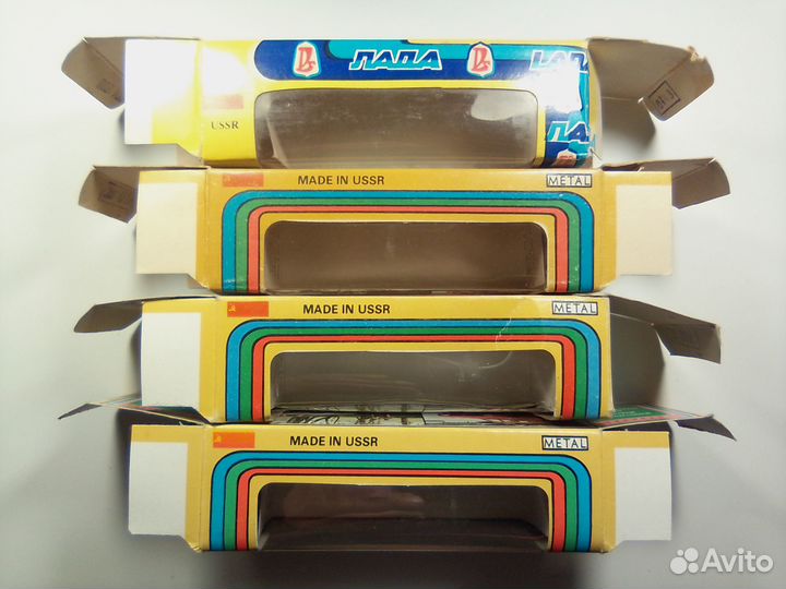 Коробки Москвич, ваз 1980, 85, 88 СССР, от моделей