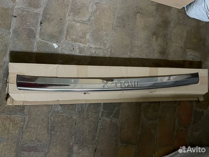 Защитная накладка на задний бампер X-trail