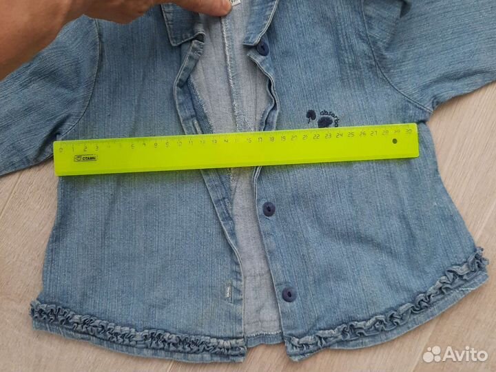 Рубашки джинсовые 2-4 года
