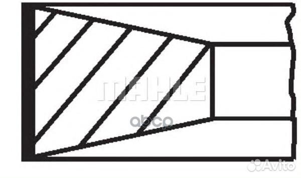 Кольца поршневые, к-т 002 80 N0 Mahle/Knecht