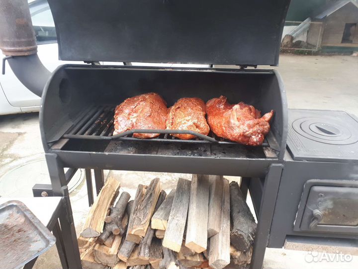 Мангал коптильня смокер