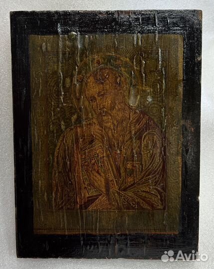 Икона Иоанн Богослов в Латунном Окладе