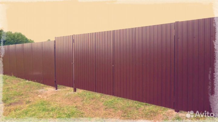 Забор из профнастила
