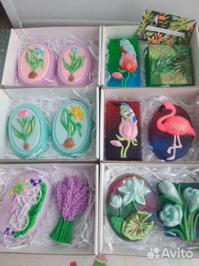 Мыло и букеты ручной работы