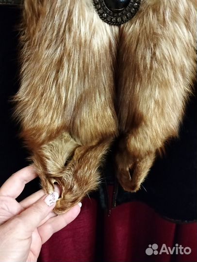 Натуральная шуба размер 50 стриженный бобёр +лиса