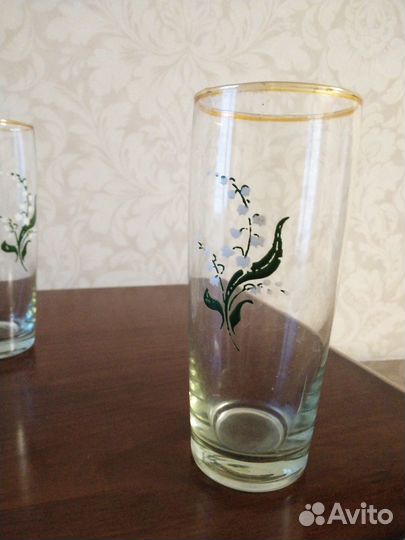 Стаканы из тонкого стекла 4 шт. СССР