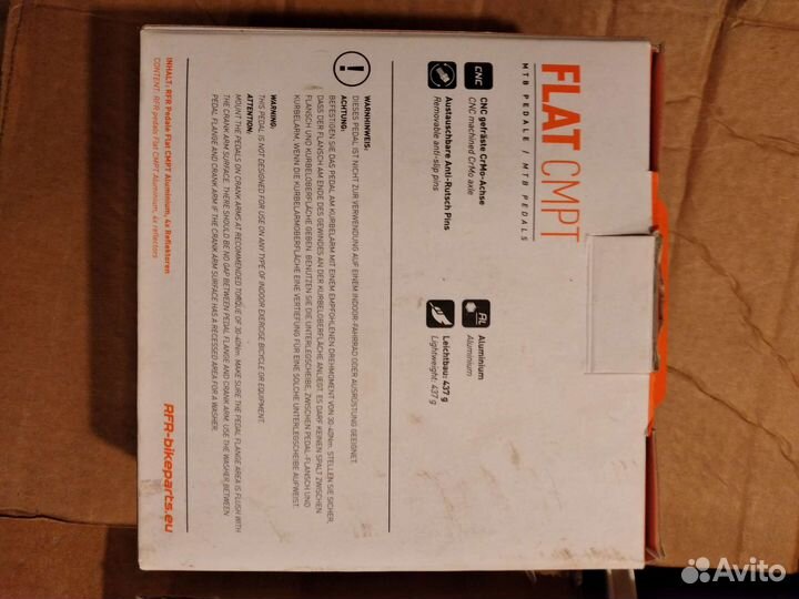 Педали rfr flat cmpt mtb