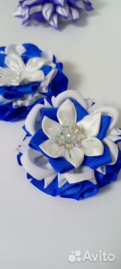 Резинки для волос ручной работы бантики