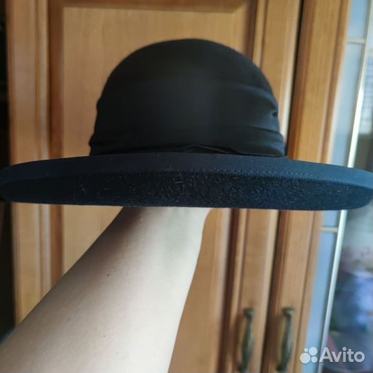 Шляпа классическая фетровая черная