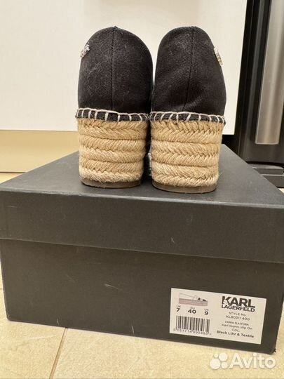 Эспадрильи karl lagerfeld