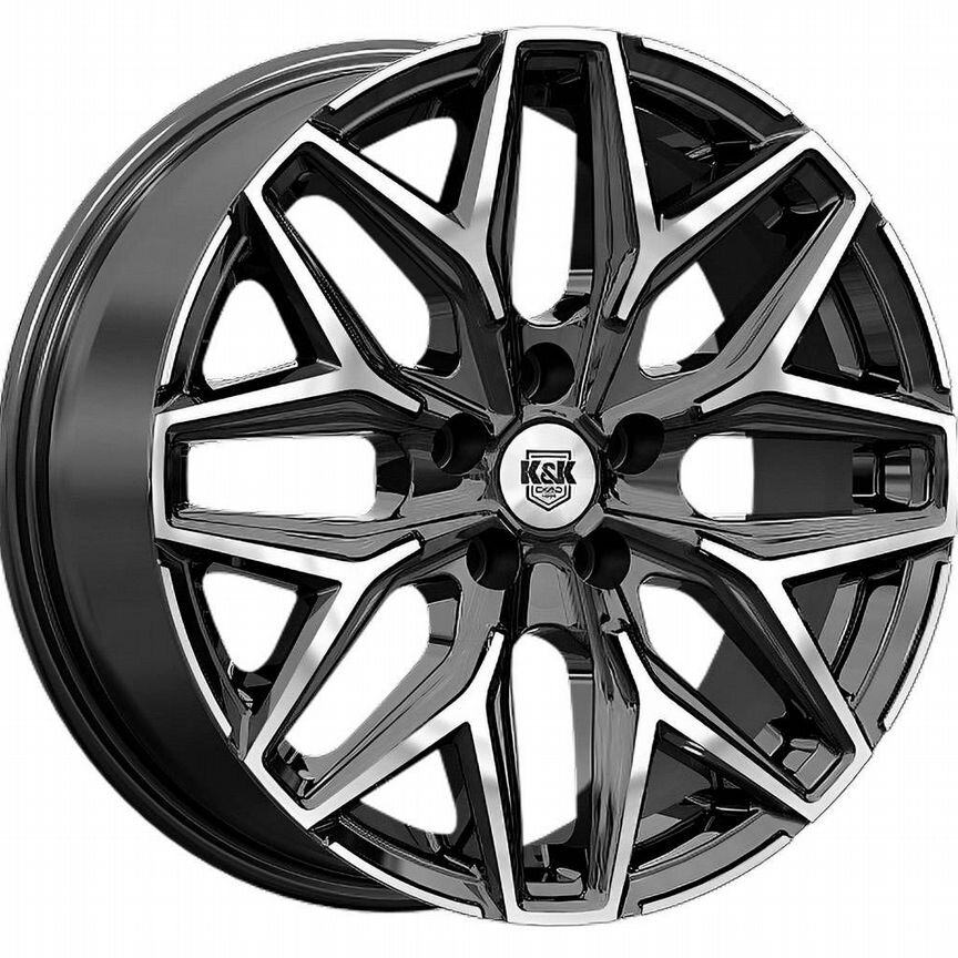 Диски K&K Ариус 7x17 5x112 ET38 D66.6 Алмаз черный