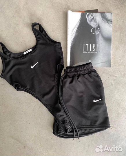 Костюм nike, шорты и боди