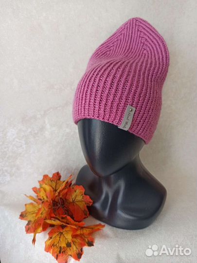 Шапка женская вязаная ручная работа