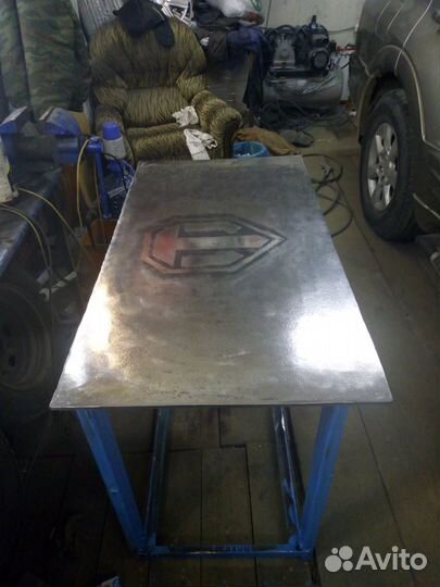 Стол Верстак слесарный мощный метал 10мм
