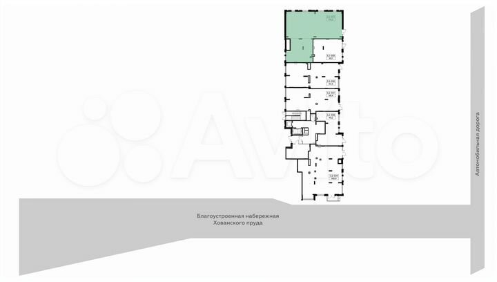 Продается торговое помещение площадью 156.2 кв.м